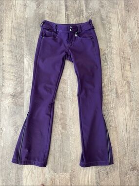 Volcom Purple Women's Skinny Snow Pants with Branded Hardware